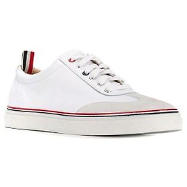 Thom Browne Sneakers con dettagli in scamosciato e bordature RWB