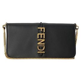 Fendi Portafoglio con catena in pelle Graphy
