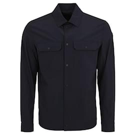 Moncler Hemd mit Lederlogo-Patch
