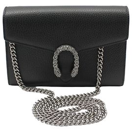Gucci Mini borsa a tracolla Dionysus in pelle nera