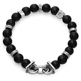 Salvatore Ferragamo Bracciale Gancini Stone Large Blu da Uomo