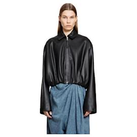 Loewe Chaqueta drapeada en piel de cordero napa
