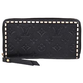 Louis Vuitton Cartera Larga con Cremallera Empreinte Stitch Black