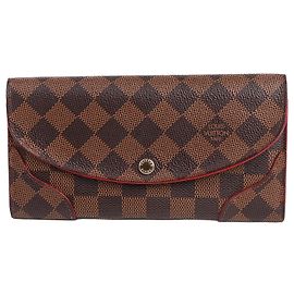 Louis Vuitton Damier Ebene Kaissa Flap Long Wallet