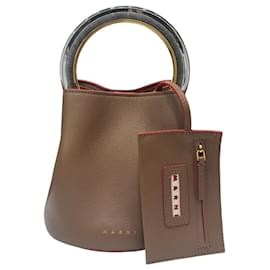 Borsa a secchiello Pannier Marrone Borsa tote - Marni