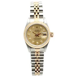 Rolex Datejust Damenuhr mit Diamanten nach Einstellung