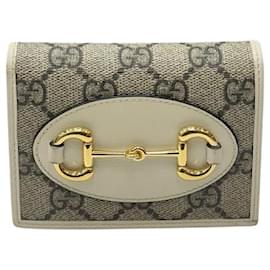 Horsebit Kleiner Geldbeutel Beige - Gucci
