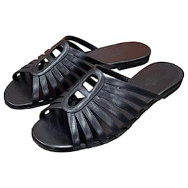 Sandalo NORIA in pelle Nero - Hermès