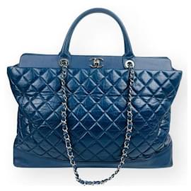 Chanel Borsa a Spalla Portobello Silver Chain Navy