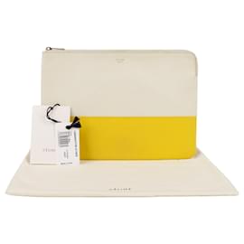 Zweifarbige Lederclutch - Céline