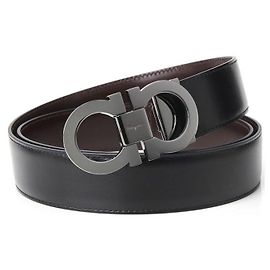Salvatore Ferragamo Cintura da uomo reversibile Nero Marrone