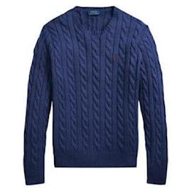 Maglia a treccia con ricamo logo Pony - Ralph Lauren