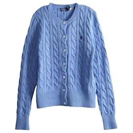Strickjacke aus Baumwolle mit Pony-Logo-Stickerei - Ralph Lauren