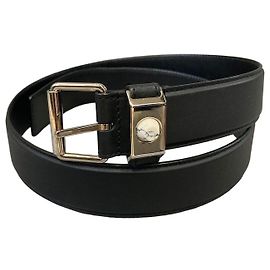 Balenciaga Cintura classica in pelle con borchie nera