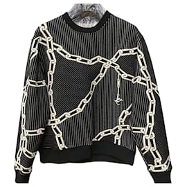 Sweatshirt aus Baumwolle mit Kettenstich Black - Louis Vuitton