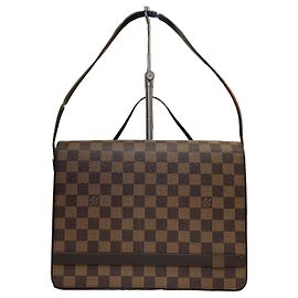 Louis Vuitton Borsa a tracolla con patta Damier Tribeca
