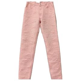 Pantaloni Slim Fit Boro Distressed Rosa - Givenchy
