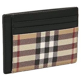 Burberry Check Money Clip Card Case