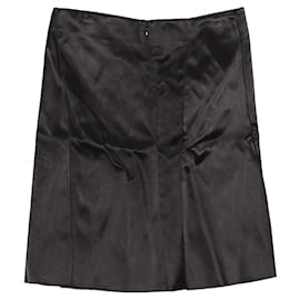 Falda de cupro negra - Céline