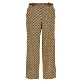 Pantalones de algodón con morsas - Gucci