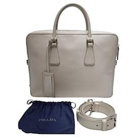 Valigetta porta documenti in pelle Saffiano Unisex (Premium, Colore Raro) - Prada