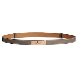 Kelly Damen Gürtel mit Rose Gold Schnalle - Hermès