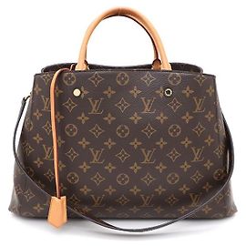 Louis Vuitton Borsa Tote e Borsa a Spalla Montaigne GM in Canvas Monogram