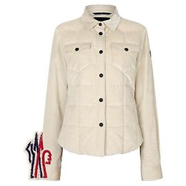 Moncler Hellbeige Grenoble Cordrulle-Daunenjacke