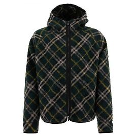 Burberry Giacca con cappuccio in misto lana con motivo a quadri