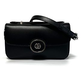 Gucci Mini Borsa a Spalla GG in Pelle Nera AABSG