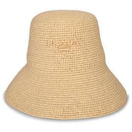 Sombrero bucket de rafia - Prada