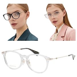 Gucci Montura de gafas ligera de metal combinado, ajuste Asian Fit