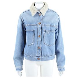 Isabel Marant Étoile Faux Fur Denim Jacket