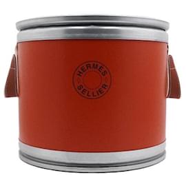 Piccola borsa Saddle Box Orange Feu - Hermès