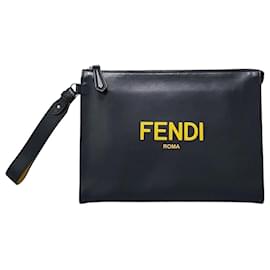 Clutch con tracolla con logo - Fendi