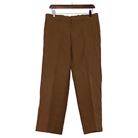 Pantaloni in cotone marroni da uomo - Marni