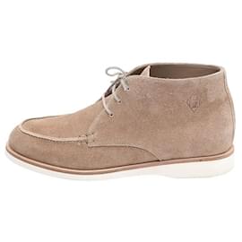 Hermès Stivaletti Derby a media caviglia in scamosciato da uomo Suede Line