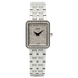 Piaget Protocol Vintage Damenuhr aus Weißgold mit Diamant-Pavé