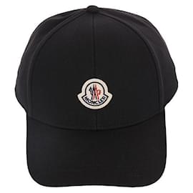 Moncler Gabardine-Cap aus Baumwolle mit Logo-Patch