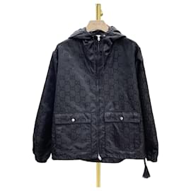 Giacca con cappuccio e zip in nylon GG Supreme - Gucci