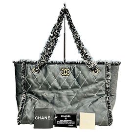 Chanel Bolso Tote de piel de becerro tweed serie bolso shopper