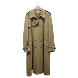 Gucci Camel Boutique Label Wool Trench Coat