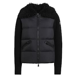 Gesteppter Wollstrickjacke mit Reißverschluss - Moncler