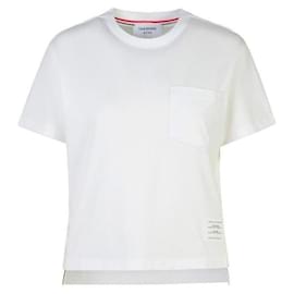 Oversized Jersey T-Shirt mit Tasche Frühjahr/Sommer - Thom Browne