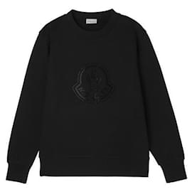Sweatshirt aus Baumwolle mit Kristall-Logo - Moncler