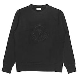 Felpa in cotone con logo Crystal Moncler