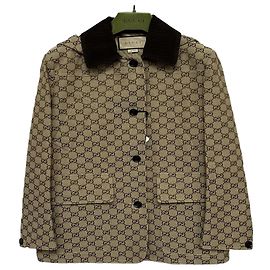 Gucci GG Canvas-Mantel aus Baumwollmischung