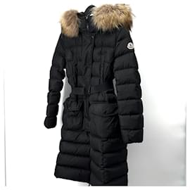 Piumino lungo da donna Moncler Chloe Nero
