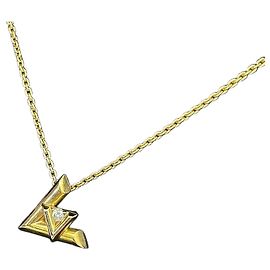 Louis Vuitton Pendente LV Bolt Small in oro giallo con diamante