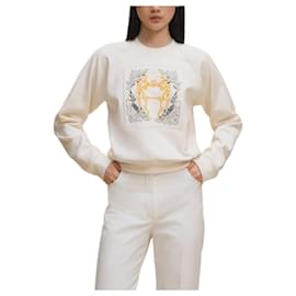 Sudadera de cuello redondo y mangas raglan con bordado - Hermès